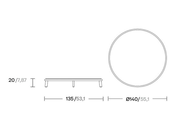 Kettal Giro table ø140 cm