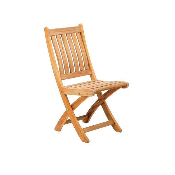 Traditional teak Victoria folding chair