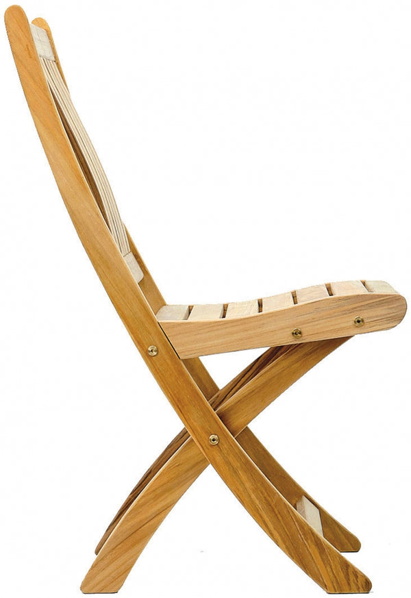 Traditional teak Victoria folding chair