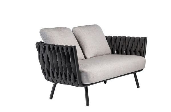 Tribù TOSCA Sofa in wengé mit Kissen